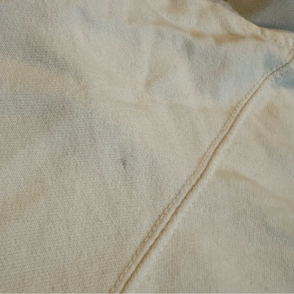 Cleveland Football Hoodie | Size L | Cream Graphic Sweatshirt - Picture 12 of 12